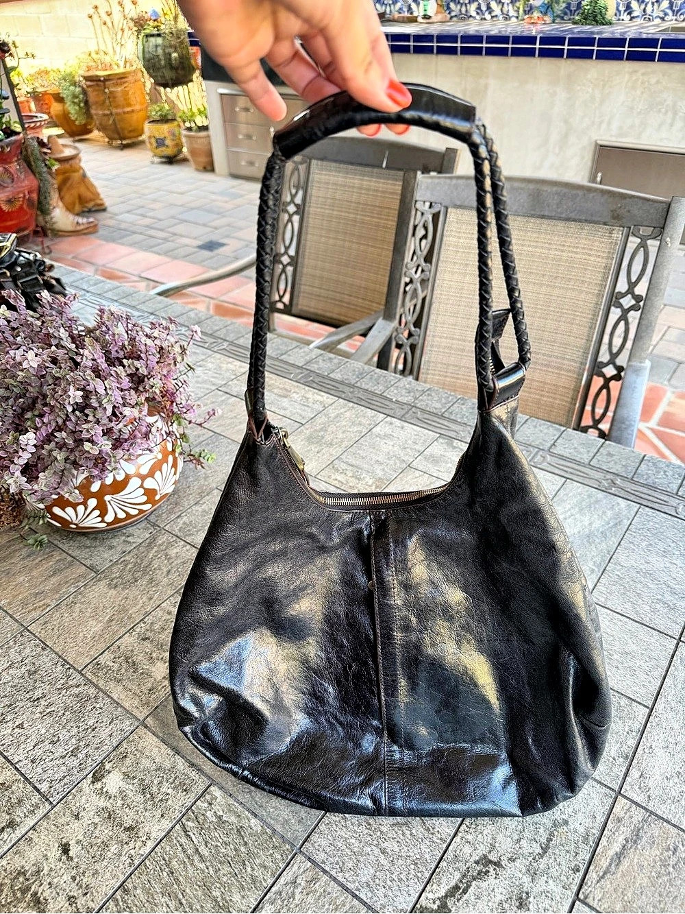 HOBO Leather Shoulder Bag